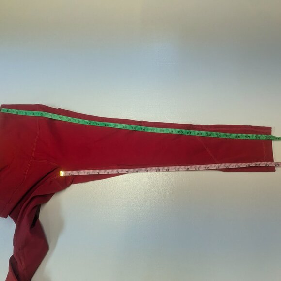 Lululemon Pace Rival High-Rise Crop 22" Dark Red (First Release) Sz 2 *Free Tote - Picture 12 of 14
